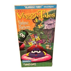 Big Idea VEGGIE TALES Madame Blueberry A lesson in Thankfulness VHS NEW 1993